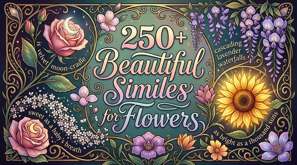 Beautiful Similes for Flowers
