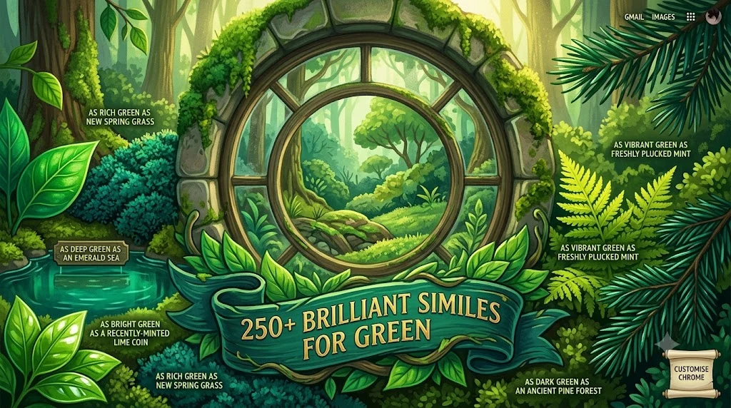 Brilliant Similes for Green