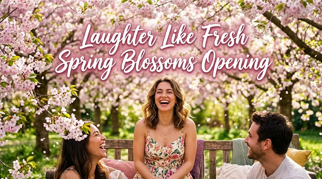 Laughter Like Fresh Spring Blossoms Opening