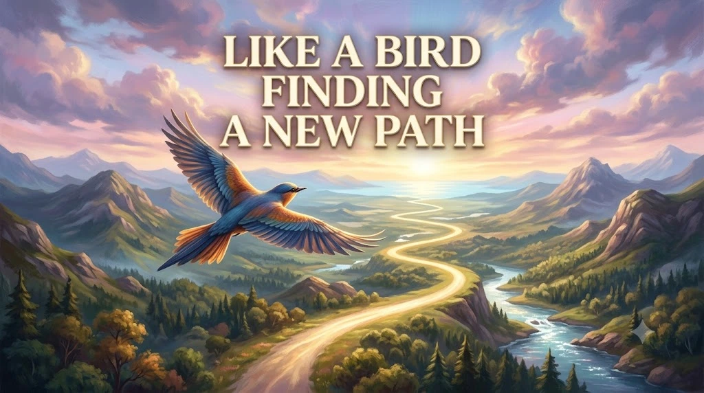 Like a Bird Finding a New Path
