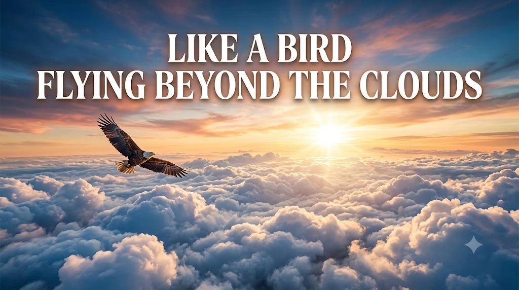 Like a Bird Flying Beyond the Clouds