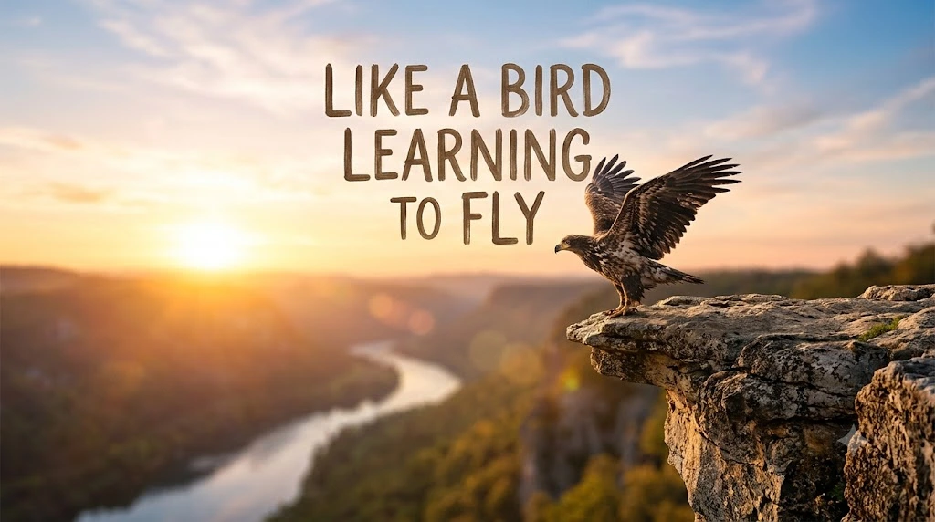 Like a Bird Learning to Fly
