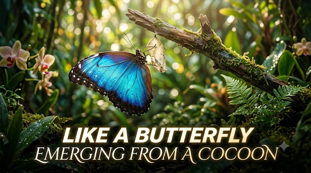 Like a Butterfly Emerging from a Cocoon