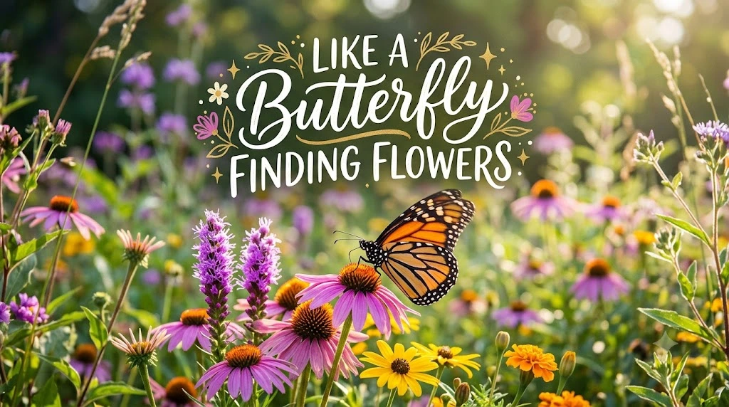 Like a Butterfly Finding Flowers