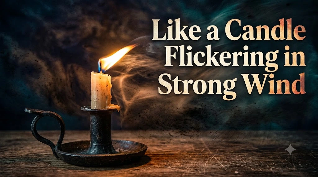 Like a Candle Flickering in Strong Wind