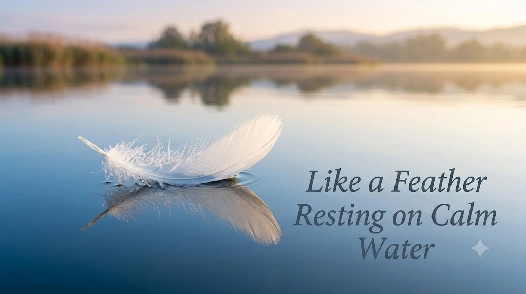 Like a Feather Resting on Calm Water