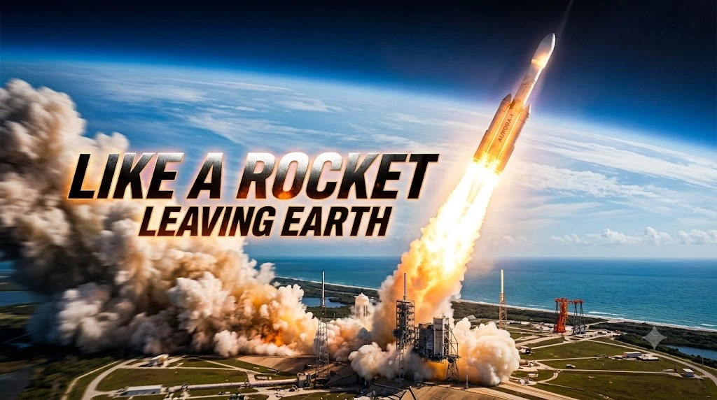 Like a Rocket Leaving Earth