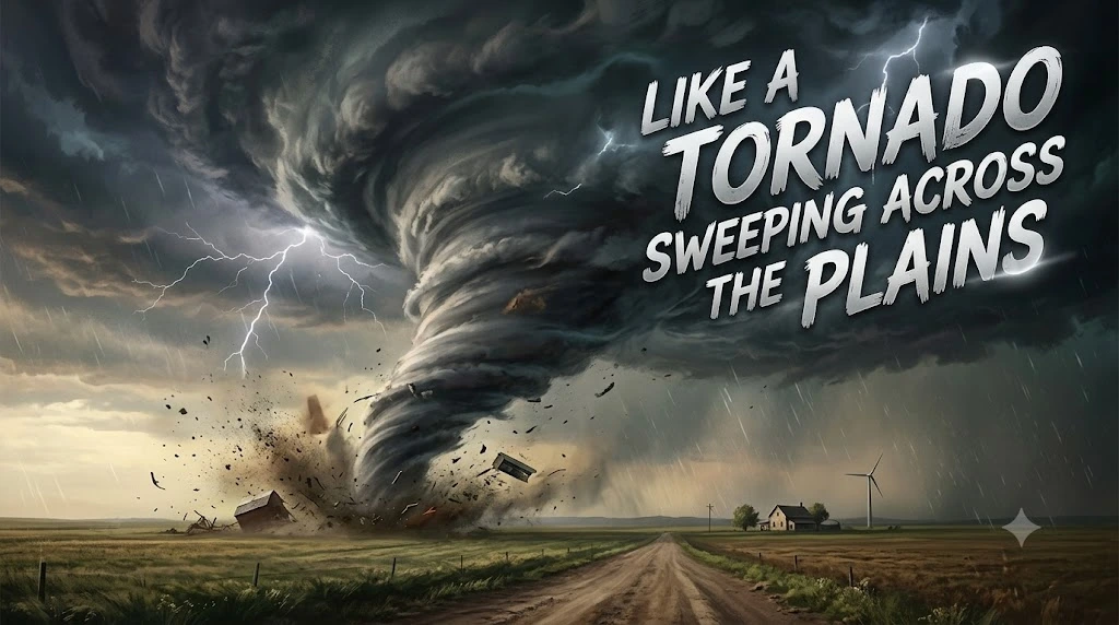 Like a Tornado Sweeping Across the Plains