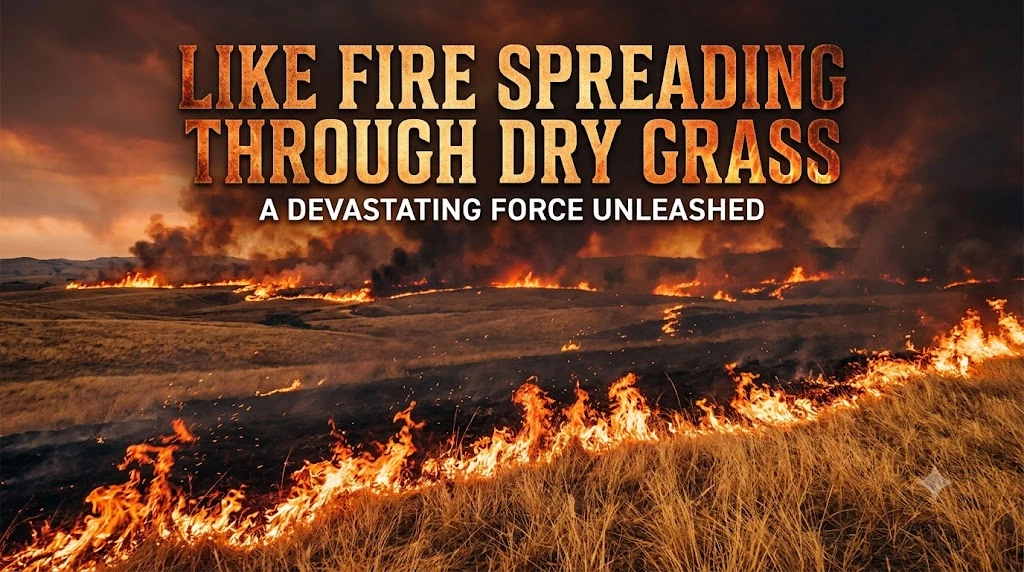 Like Fire Spreading Through Dry Grass