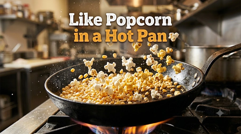 Like Popcorn in a Hot Pan