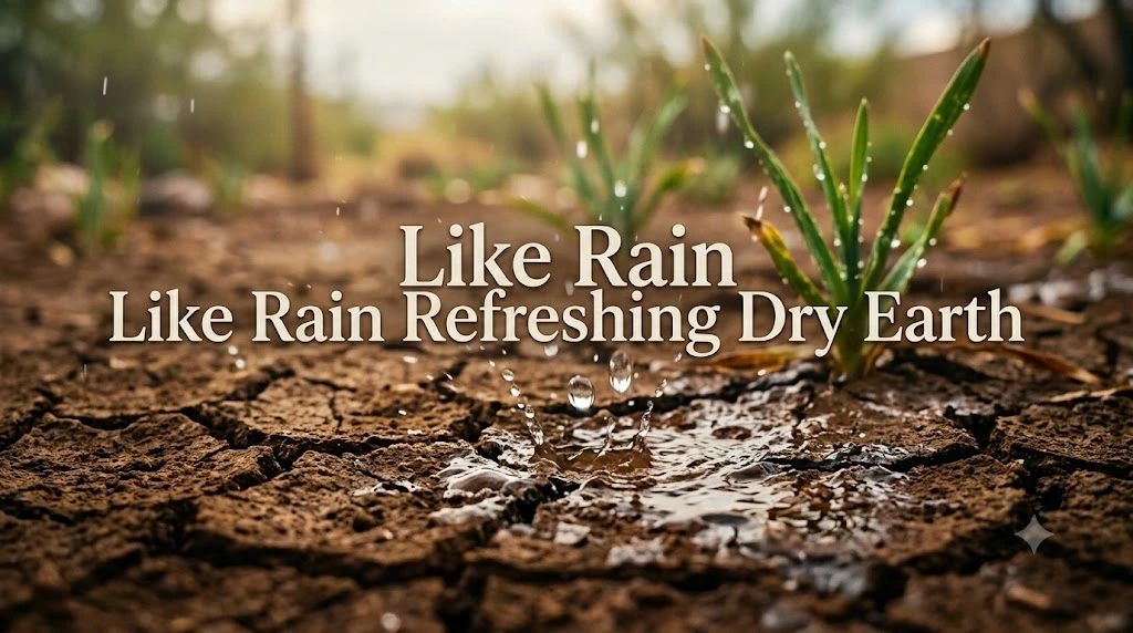 Like Rain Refreshing Dry Earth