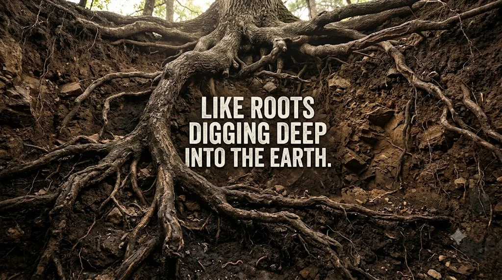 Like Roots Digging Deep into the Earth