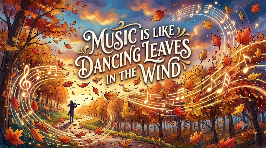  Music Is Like Dancing Leaves in the Wind