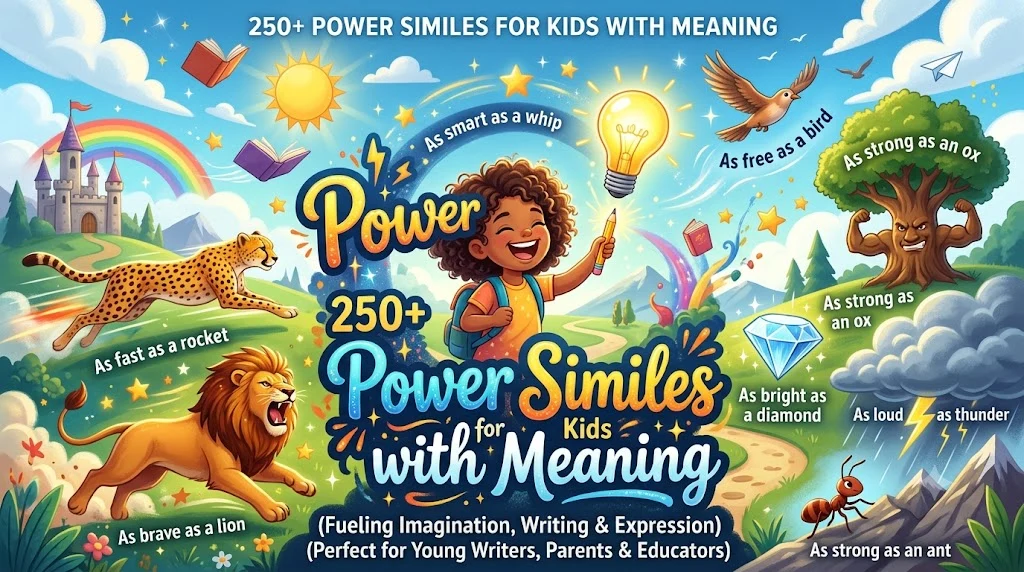 Power Similes for Kids with Meaning