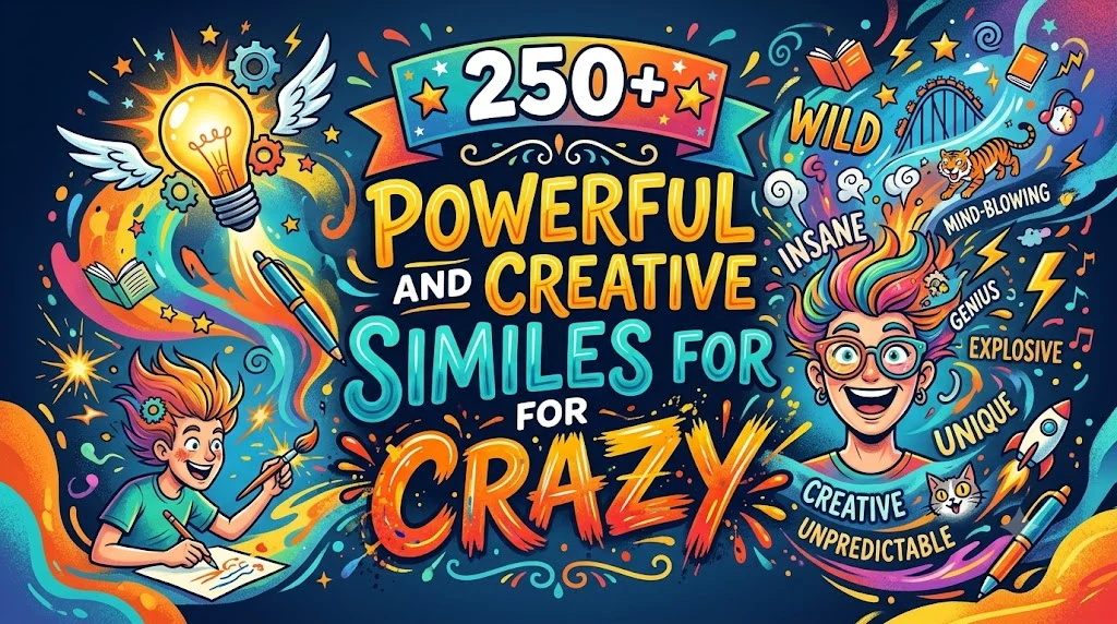 Powerful and Creative Similes for Crazy
