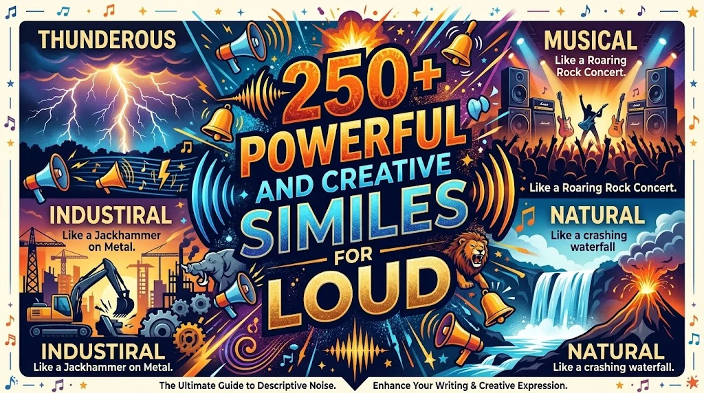 Powerful and Creative Similes for Loud