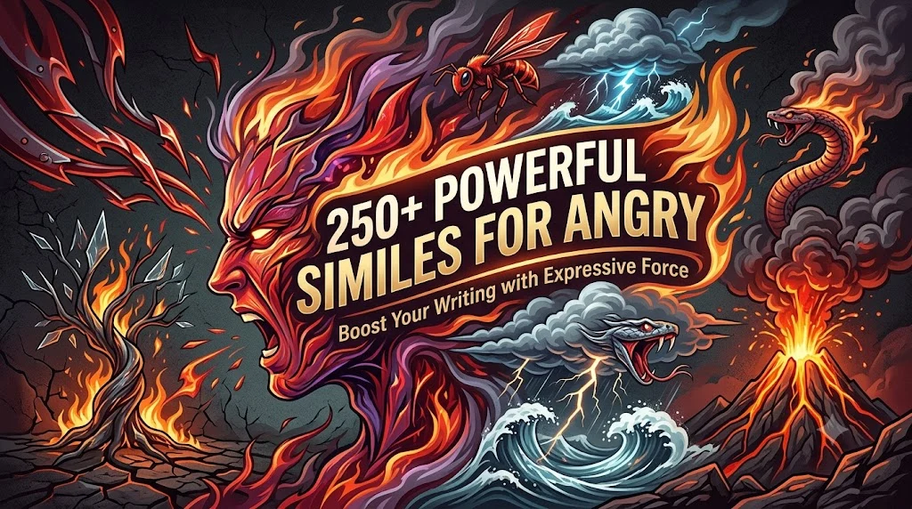 Powerful Similes for Angry
