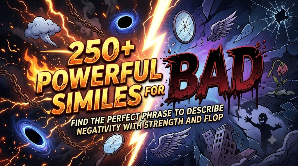Powerful Similes for Bad