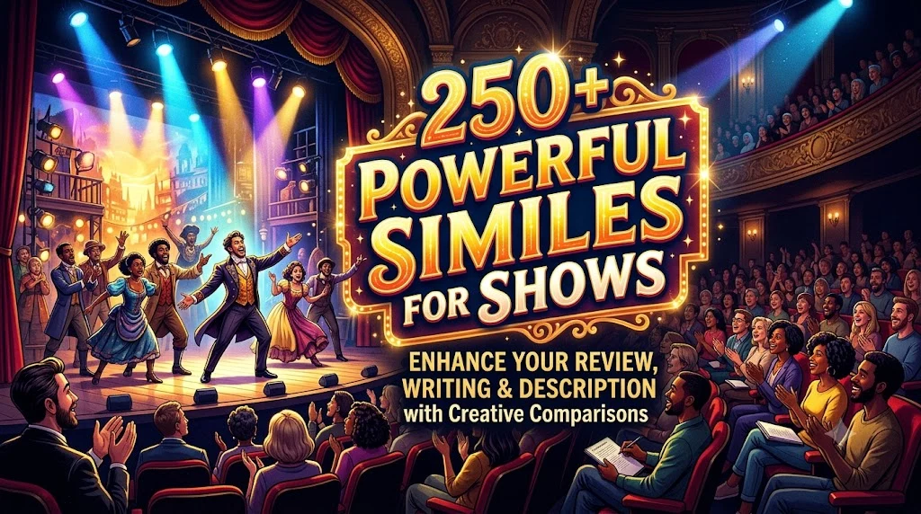 Powerful Similes for Shows