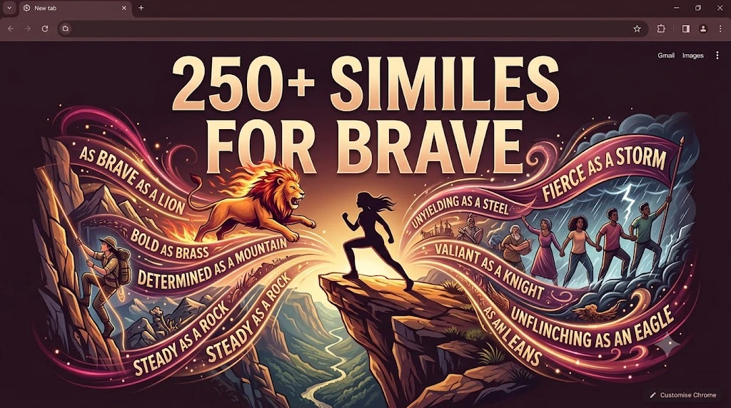 Similes for Brave
