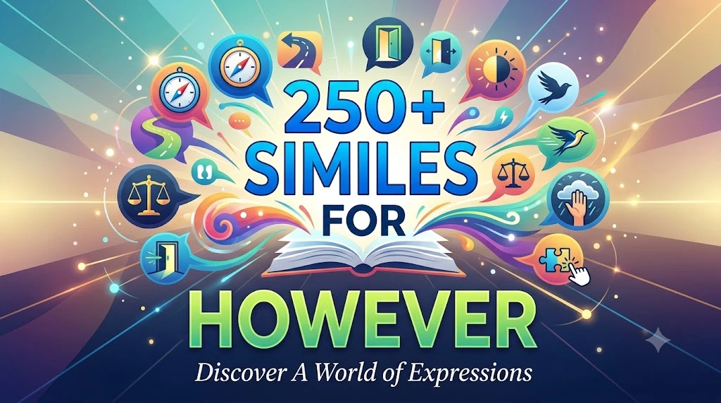 Similes for However
