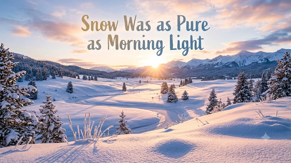 Snow Was as Pure as Morning Light