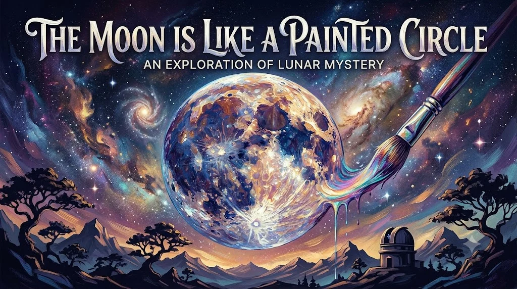 The Moon Is Like a Painted Circle