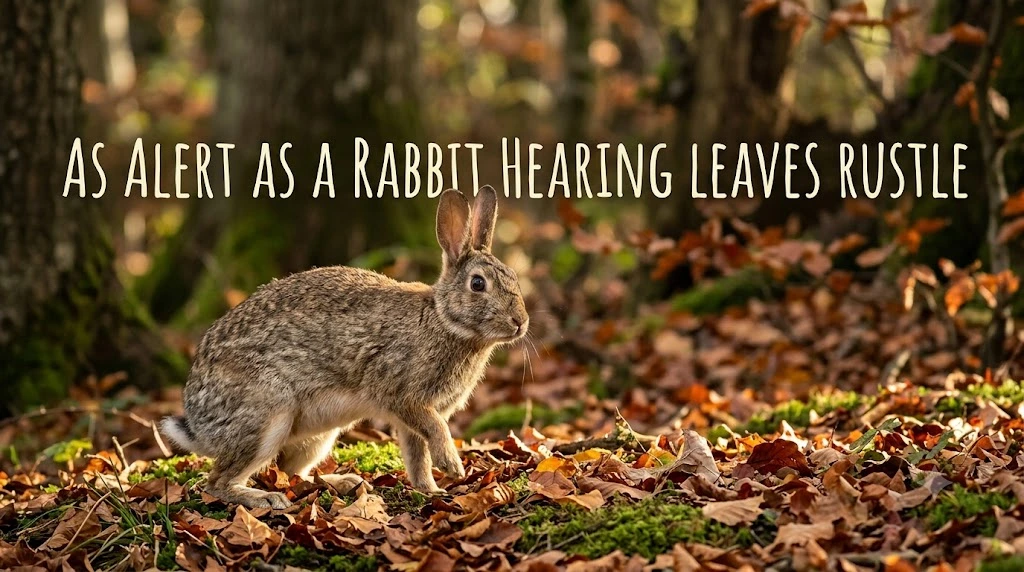 As Alert as a Rabbit Hearing Leaves Rustle