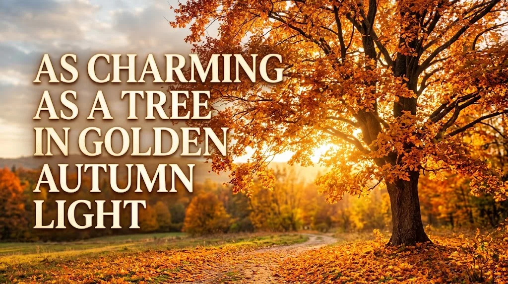 As Charming as a Tree in Golden Autumn Light