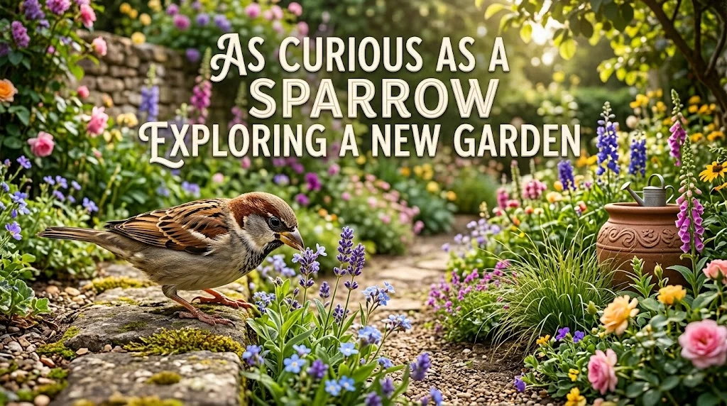 As Curious as a Sparrow Exploring a New Garden