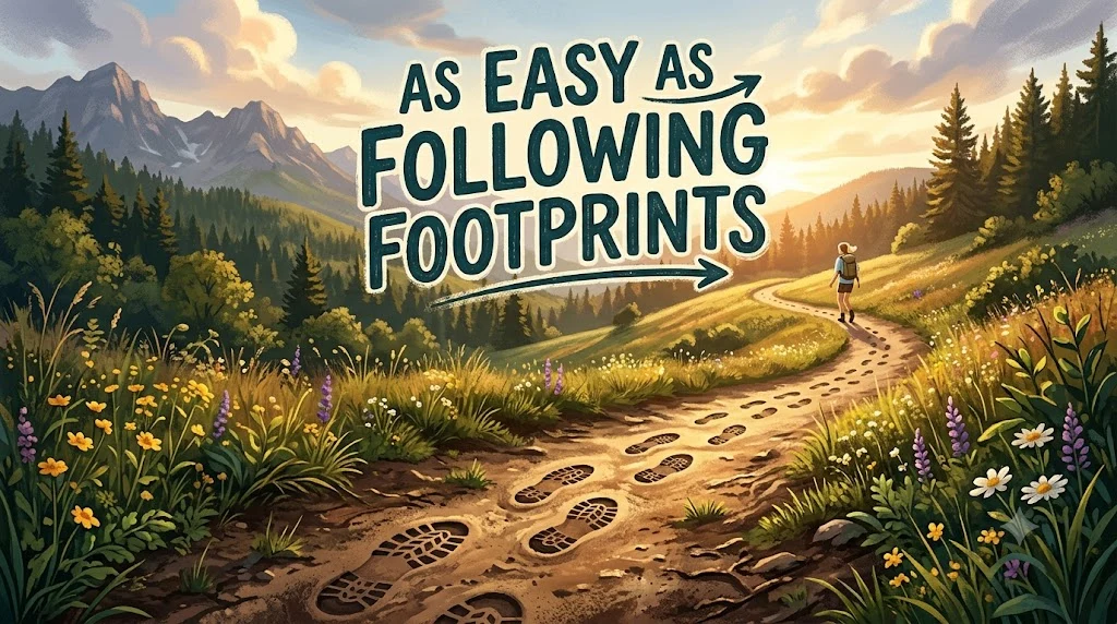 As Easy as Following Footprints