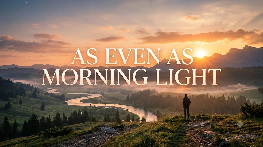 As Even as Morning Light