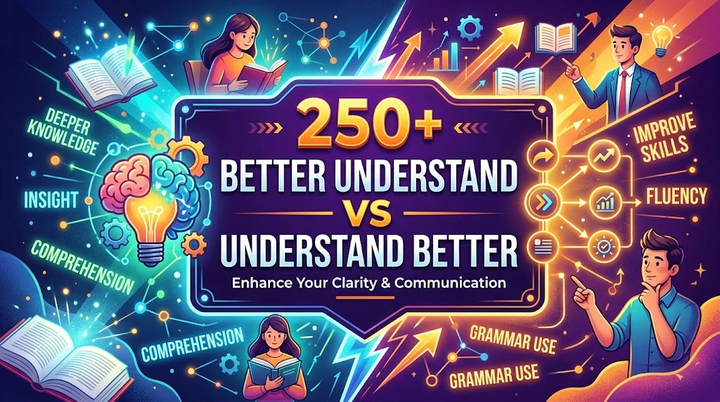 Better Understand vs Understand Better