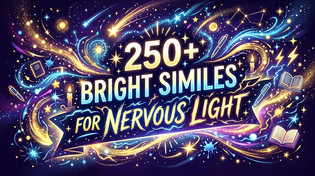 Bright Similes for Nervous Light