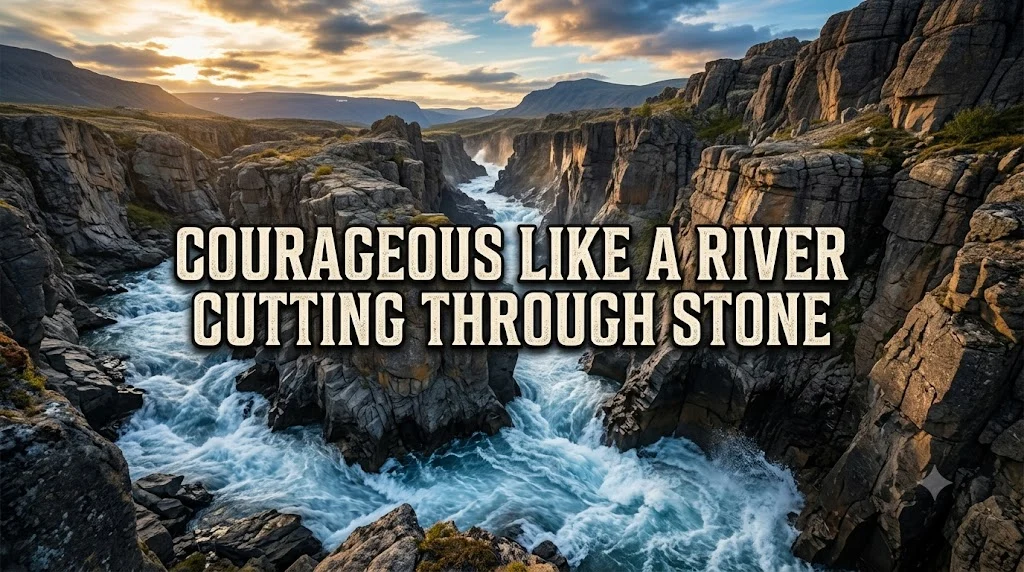 Courageous Like a River Cutting Through Stone