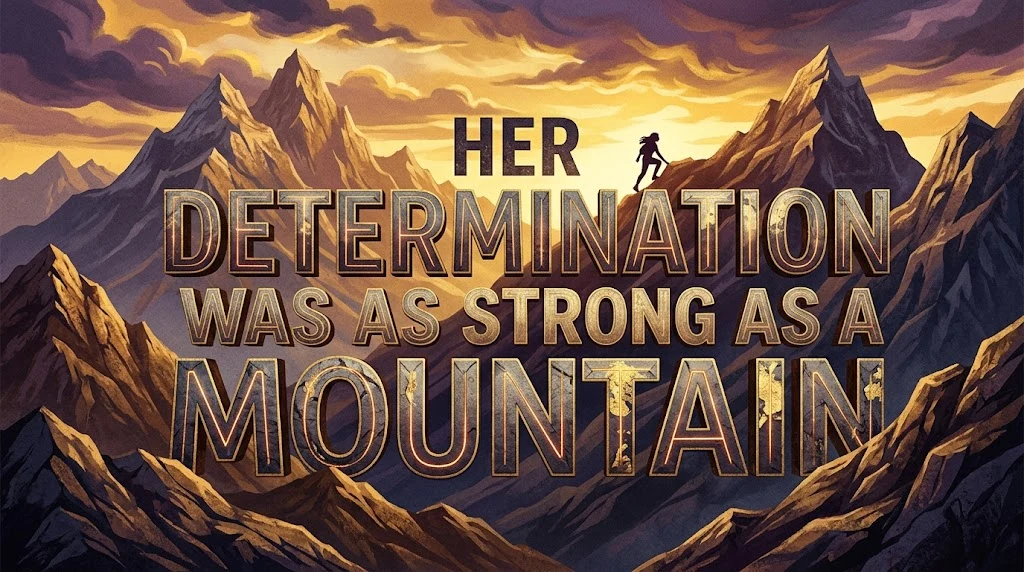 Her Determination Was as Strong as a Mountain