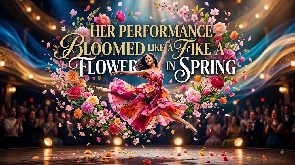 Her Performance Bloomed Like a Flower in Spring