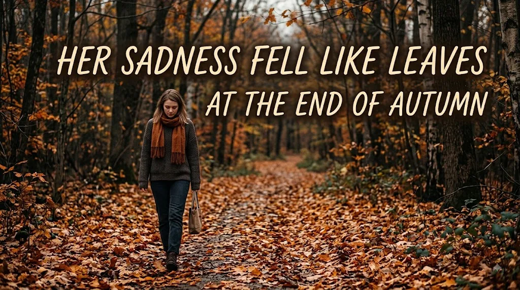 Her Sadness Fell Like Leaves at the End of Autumn