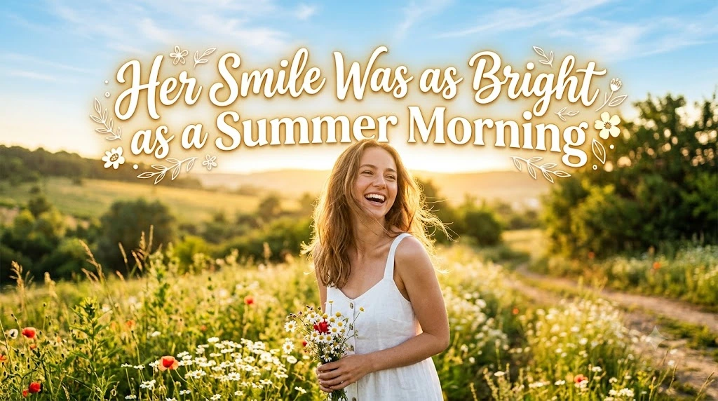 Her Smile Was as Bright as a Summer Morning
