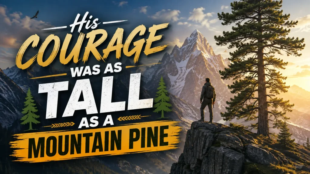 His Courage Was as Tall as a Mountain Pine