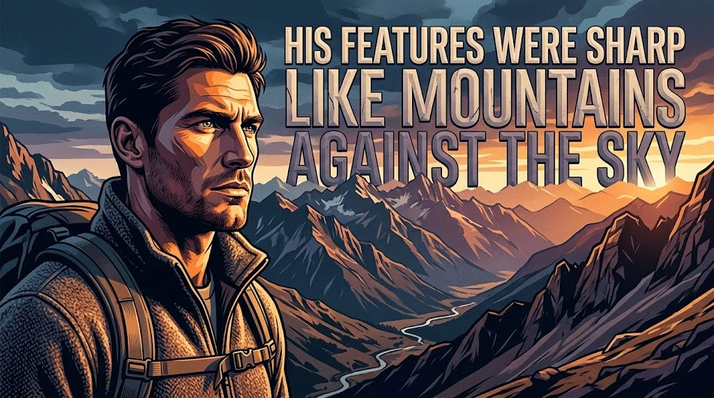 His Features Were Sharp Like Mountains Against the Sky