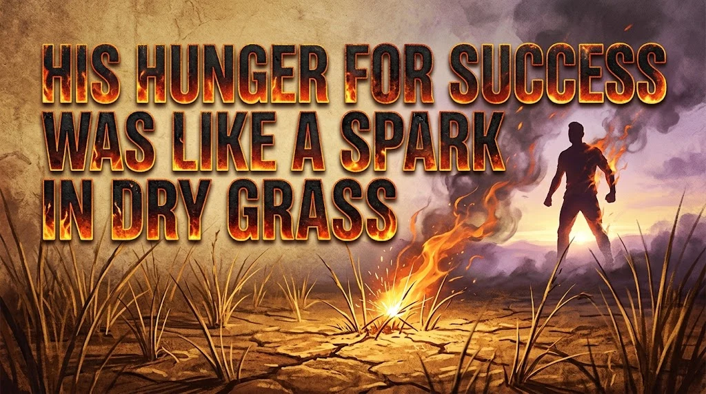 His Hunger for Success Was Like a Spark in Dry Grass