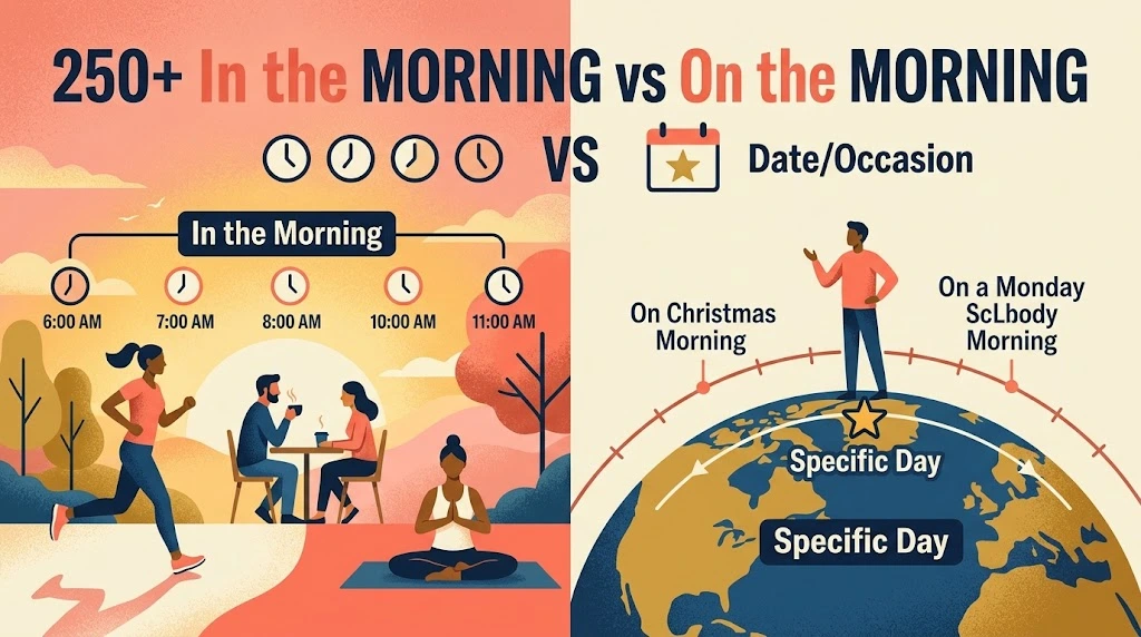 In the Morning vs On the Morning