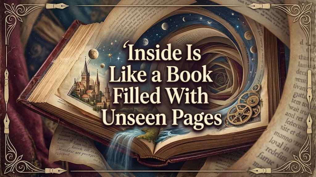 Inside Is Like a Book Filled With Unseen Pages