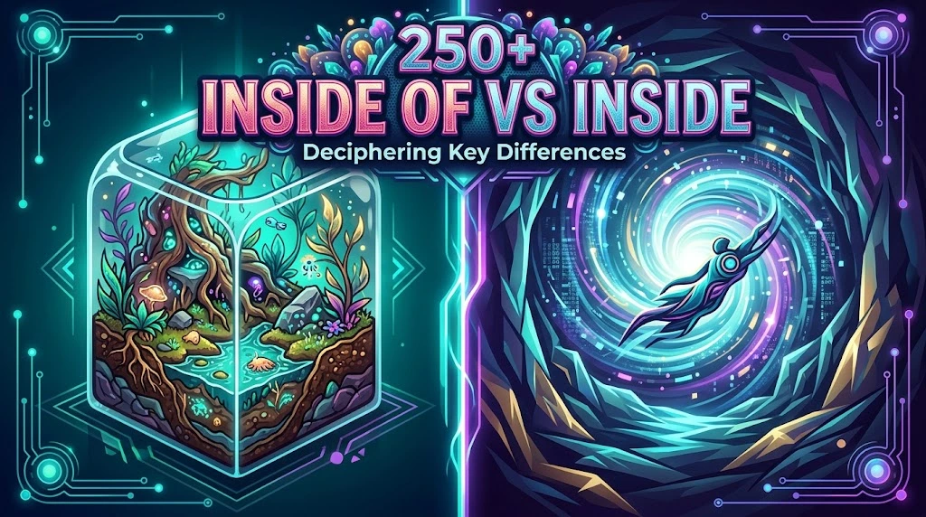 Inside of vs Inside