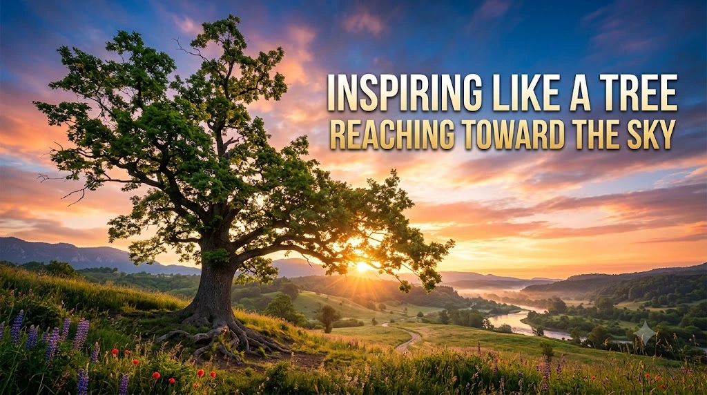 Inspiring Like a Tree Reaching Toward the Sky