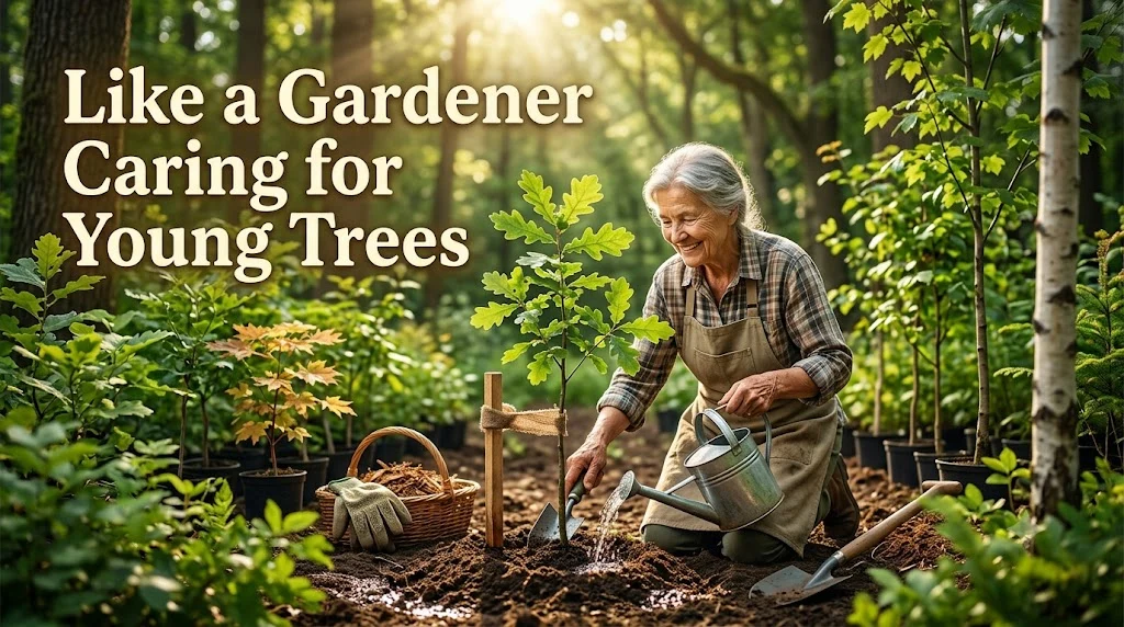 Like a Gardener Caring for Young Trees
