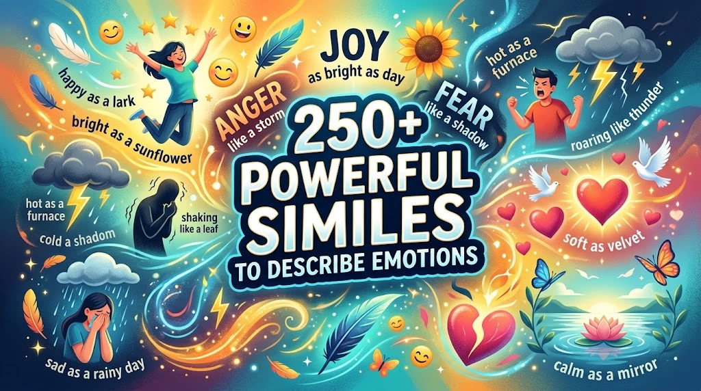 Powerful Similes to Describe Emotions