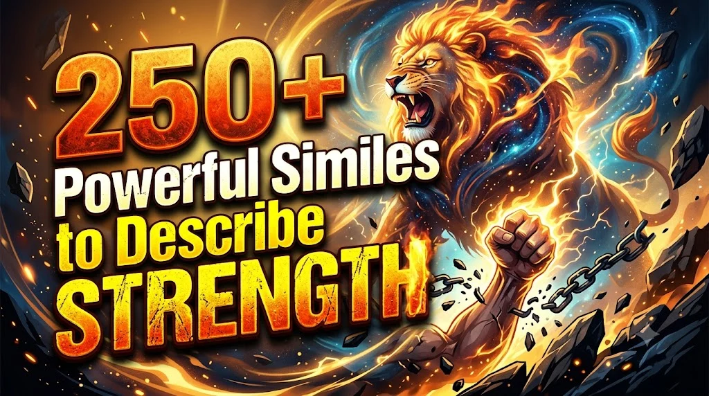 250+ Powerful Similes to Describe Strength