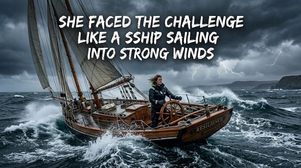 She Faced the Challenge Like a Ship Sailing Into Strong Winds